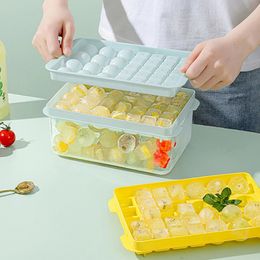 Ice cube tray with lid ice cube mold ice cube ball storage container 2-in-1 tray with lid manufacturer set bar and kitchen accessories 240510