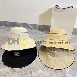 Women Travel Fisherman Hat Wide Brim Sun Prevent Bucket Hats Rhinestone Letter Beach Visor Snapback Vacation Hats