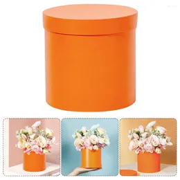 Gift Wrap Cylindrical Flower Paper Box Preserved Rose With Lids Round Packaging For Valentines Day Wedding DIY
