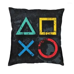 Pillow Playstations Buttons Cover 45 Cm Polyester Game Gamer Gift Throw Case Sofa Car Home Decorative Pillowcase