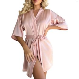 Home Clothing Women's Pajamas Silk Nightgown Sexy With Tassels Clothes Ropa De Mujer Ofertas