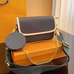 Hot designer bag with coin purse luxurys handbags women brown sholouder bags ladies Fashion crossbody handbag