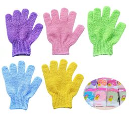 Exfoliating Bath Glove Body Scrubber Gloves Nylon Shower Gloves Body Spa Massage Dead Skin Cell Remover8529955