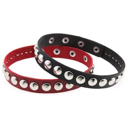 Punk PU Leather Round Rivet Choker Necklace Women Vintage Harajuku Gothic Collar Statement Necklace Men Jewellery