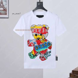 Philipe Plain T-Shirts Luxury Brand Men's Crystal Fashion Original Design Summer High Quality Plein Skull PP Classic Rhinestone Tshirt Streetwear Casual 1d6