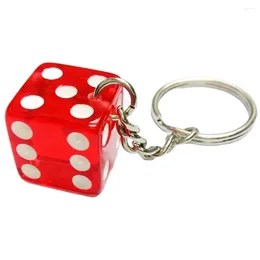 Party Favour 1Piece High Quality Dice Pendant With Key Chain Kids School Birthday Favours Game Gift Novelty Pinata Bag Filler Prize Toys
