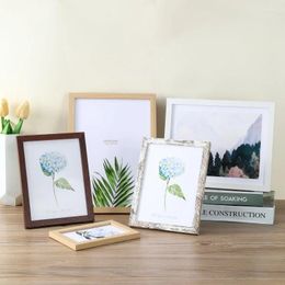 Frames Wooden Picture Frame Hanging Wall Table 5/6/7/8/10 Inch A4 Station Po Decoration Memorial Gift