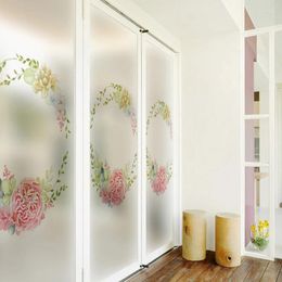Window Stickers Glass Frosted Film Sliding Door Balcony Translucent Opaque Decoration Bathroom Living Room -82