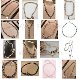 Pendants 2024 High Quality Pearl U-NO Alloy Nceklace Fashion Jewellery For Women Factory Direct Free Delivery