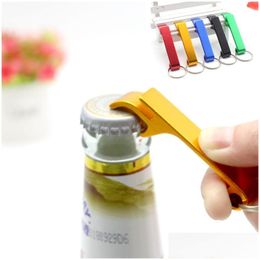 Openers Pocket Beer Bottle Opener Keychain 63X12Mm Aluminium Alloy Key Ring Drop Delivery Home Garden Kitchen Dining Bar Dhncd