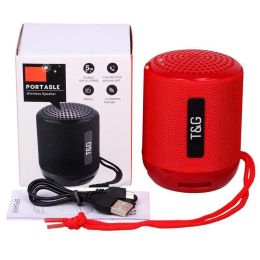 Speakers TG129 Portable Bluetooth Speaker Mini Wireless Subwoofers Music MP3 Player FM Radio TF Storage Card USB Cloth Creative Outdoor Spe