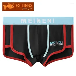 Underpants EXILIENS High Quality Cotton Boxer Men Underwear Breathable Mens Boxers Cuecas Masculinas BoxerShorts Man Panties Size M-3XL SN
