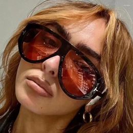 Sunglasses Vintage Designer Oversized Pilot Women For Men Shades Big Frame Windproof Punk Sun Glasses UV400