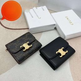 designer women bag Portable coin pouch Wallet versatile card holder purse Large Capacity Leather handbag celiene bag High end Wallet 990