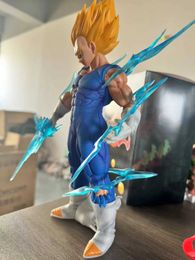 Action Toy Figures Sports Gloves 27cm Majin Vegeta Carving Demonise Vegeta Action Figure Collectible Model Toys Kids Gifts