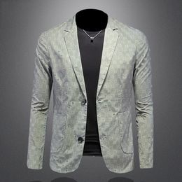 2024 디자이너 새로운 고품질 패션 남자 정장 재킷, 세련되고 잘 생긴 비즈니스 정장 재킷, 크기 M-5XL