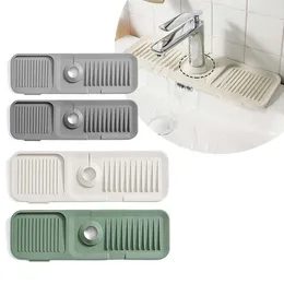 Bath Mats Silicone Faucet Absorbent Mat Sink Splash Guard Drain Pad Tap Countertop Protector For Bathroom Kitchen Gadgets