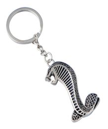 Creativity Metal Cobra Snake Emblem Badge Keychain Key Ring Car Keyring Interior Accessories9687968