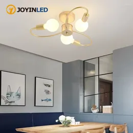 Ceiling Lights 3 Heads Modern Artificial Satellite Pendant Lamps Without Bulb Bedroom Kitchen Living Room Corridor Lamp