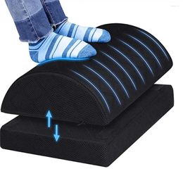 Pillow Ergonomic Foot Rest Anti-slip Comfortable Zipper Double Layer Relieve Fatigue Semicircle Under Desk Footrest