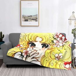 Blankets Candy Cute Anti Pilling Casual Blanket Fleece Summer Anime Manga Portable Ultra-Soft Throw For Bed Car Quilt