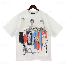 Rhude Mens T Shirt Designer T Shirt Rhude T Shirt Europe America Rhude Shirt Designer Brand Clothing Round Neck High Quality Short Sleeve US Size S-Xxl 255