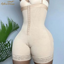 Fajas Colombianas High Compression Womens Shapewear Sexy Lingerie Bodysuit Women Lace Extra Firm Zipper Control Body Shaper 240514