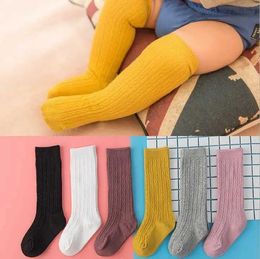 Kids Socks 0-3Y baby stocks toddler girls boy knees high-purity knitted socks leg warm long socksL2405