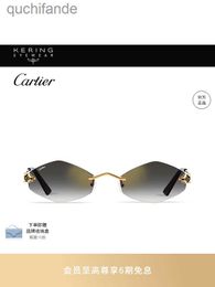 Vintage catier sunglass for women men top level designer sun glass Glasses Trendy Polygonal Anti UV Sunglasses Sunglasses CT0433S