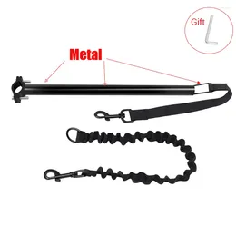 Dog Collars Bicycle Walking Rope Traction Detachable Elastic Metal