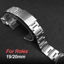 19mm 20mm Stainless Steel Wristband for Water Ghost Sport Replacement Bracelet for DATEJUST Luxury Curved End Metal Strap 240515