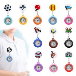 Pocket Watch Chain Motion Clip Watches Nurse Badge Accessories For Women And Men Brooch Pin-On Drop Delivery Otace