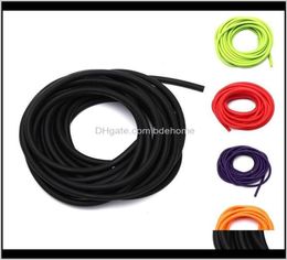 Resistance Bands Equipments Fitness Supplies Sports Outdoors Drop Delivery 2021 5MmxM Outdoor Natural Latex Tube Stretch Elastic S5641782