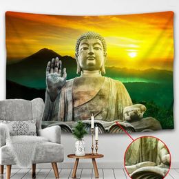 Tapestries Buddha Meditation Chakra Tapestry Mandala Wall Yoga Hippie Witchcraft Home Art Decor