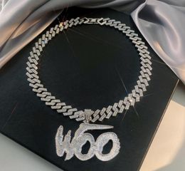 Pendant Necklaces Woo Baby Iced Out for Men Hip Hop Cuban Chain Women Fashion and Contracted Link Necklace Choker Fine Jewelry 2219318219