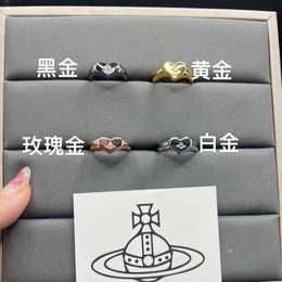 Brand Westwoods Smooth Face Small Love Ring Simple and Fashionable Saturn High Edition Nail