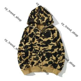 Designer Mens Women Hoodie Popular Shark Pattern Sportwear Camouflage Zip Up Hoodies High Quality Pure Cotton Bapessta Hoodie 598