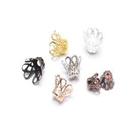 Bead Caps 1000Pcslot Metal Cup Hollow Flower Spacer Beads End Pendant Diy Charms Connectors Jewelry Finding 5X6Mm7504066 Drop Deliver Dhtzm