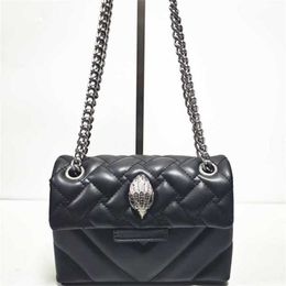 Hip Kurg Eagle Head Designer Bag Black CrossBody Bags Chain Small Square Bag Niche Designer Messenger Bag Women Bags Wallet 230629