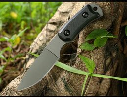 High Quality A2565 High Quality Survival Straight Knife 8Cr13Mov Titanium Coated Drop Point Blade Full Tang G10 Handle Outdoor Fixed Blade Hunting Knives With Kydex