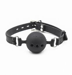 3 Sizes BDSM Bondage Toys Open Mouth Silicone Holes Ball Gag With Buckle Silicone Strap Slave Erotic Restraints Sex Toys8232477