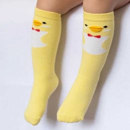 Kids Socks Anti slip leg warmth for baby boys and girls childrens fox cat duck owl rainbow pattern long socks childrens cotton socks knee high childrens socksL2405