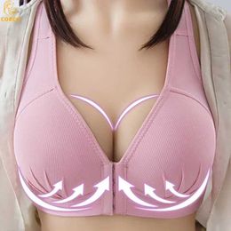 Maternity Intimates Plus size seamless and sexy open cup bra suitable for pregnant womens clothing pre closure bras for pregnant women nursing bras Y2405155GGA