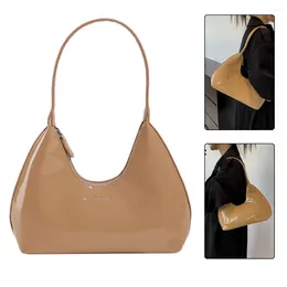 Shoulder Bags Women Patent Leather Tote Bag Versatile Fashion Satchel Hobo Zipper Armpit Girl Shopper Purse
