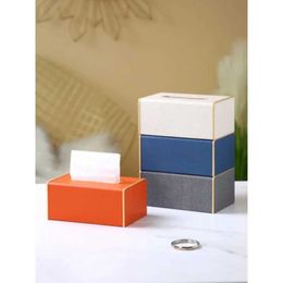 Tissue Boxes Napkins New leather living room hotel office car cardboard box square rectangular storage bag Organiser cardboard box decoration tissue box bracket B2