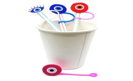 Custom Evil Eye soft silicone straw toppers accessories cover charms Reusable Splash Proof drinking dust plug decorative 8mm straw4000897