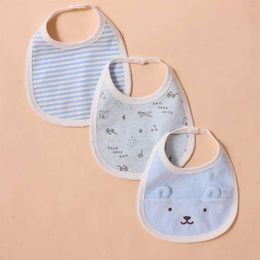 Bibs Burp Cloths Baby Saliva towel baby bib cotton supplement food waterproof and anti spray milk cute newborn bib to eatL2405