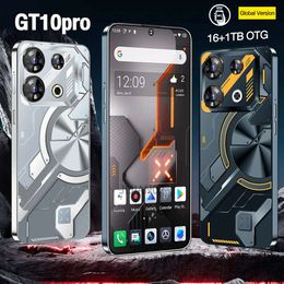 GT10 Pro Superb Pengbo Sai mecha electroplated back cover supporting OTG with built-in AI GPT4 6GB 128GB Stock 4G 5G 6.8-inch Android Smartphone 249