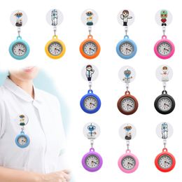 Other Office School Supplies Doctor Clip Pocket Watches Fob For Nurses Alligator Medical Hang Clock Gift On Watch Easy To Read Nurse B Otopu