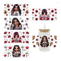 Window Stickers 3D UV DTF Transfers 16oz Cup Wraps Girl Fairy Printed For DIY Glass Ceramic Metal Leather Etc. D14871